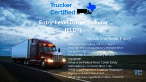 ELDT Class A CDL Training